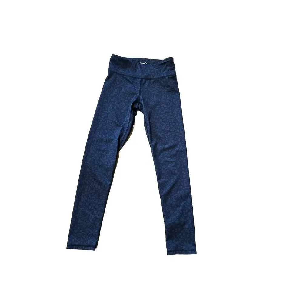 Old Navy Active Go Dry High Rise Leggings Black Youth Girls L 10‎ /12